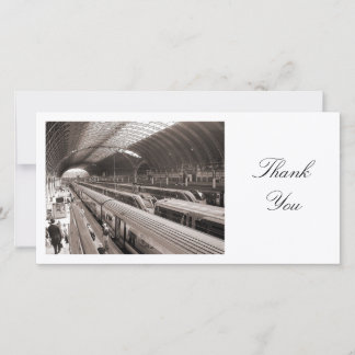 Bahnhof Paddington - Vielen Dank Dankeskarte