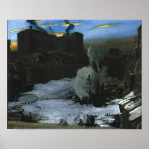 Bahnhof Pennsylvania Ausgrabung von George Bellows Poster