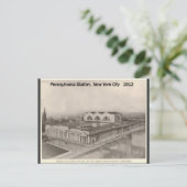 Bahnhof Pennsylvania New York 1912 Postkarte (Stehend Vorderseite)