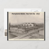 Bahnhof Pennsylvania New York 1912 Postkarte (Vorne/Hinten)