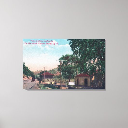 Bahnhof Pieta Northwestern Pacific Leinwanddruck (Vorderseite)