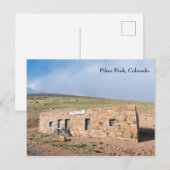 Bahnhof Pikes Peak Postkarte (Vorne/Hinten)