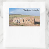 Bahnhof Pikes Peak Rechteckiger Aufkleber (Tasche)