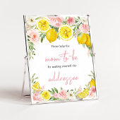 Bahnhof Pink Floral Lemon Envelope Poster