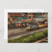 Bahnhof - Pittsburg, PA - Bahnhof Postkarte (Vorne/Hinten)