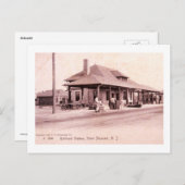 Bahnhof, Point Pleasant, New Jersey Vintag Postkarte (Vorne/Hinten)