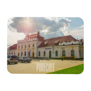 Bahnhof Porechye Pareča Belarus Magnet