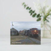 Bahnhof Postkarte (Stehend Vorderseite)