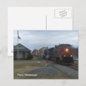 Bahnhof Postkarte (Vorne/Hinten)
