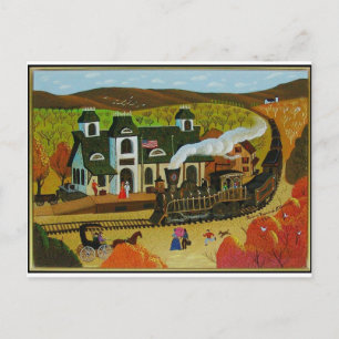 Bahnhof Postkarte