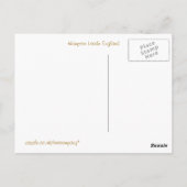 BAHNHOF POSTKARTE (Rückseite)