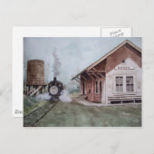 Bahnhof - Postkarte (Vorne/Hinten)