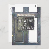 BAHNHOF POSTKARTE (Vorne/Hinten)