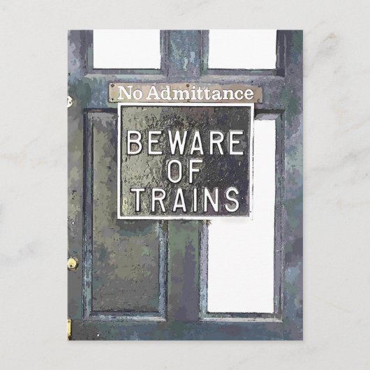 BAHNHOF POSTKARTE (Vorderseite)