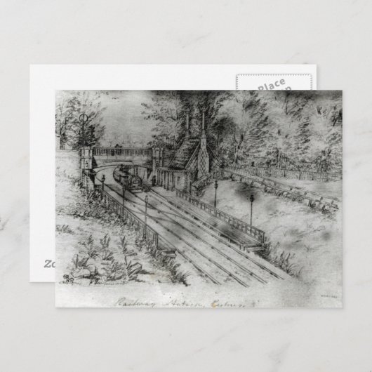 Bahnhof Putney Postkarte (Vorne/Hinten)