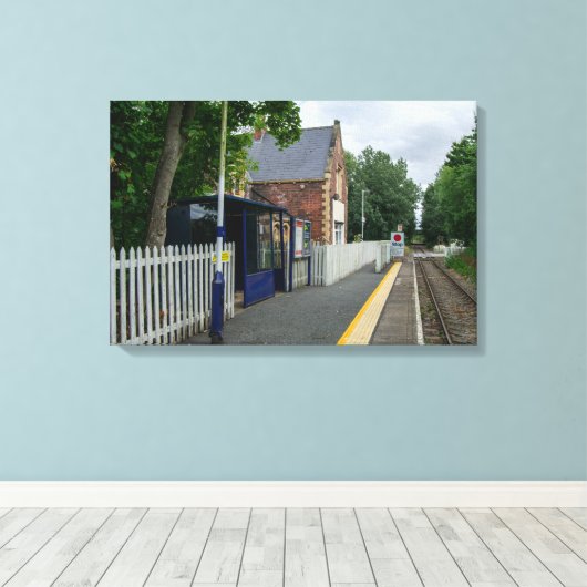 Bahnhof Rawcliffe Leinwanddruck (Insitu (Holzboden))