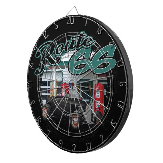 Bahnhof Route 66 Dartscheibe (Vorderseite rechts)