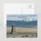 Bahnhof Rush Valley Postkarte (Vorne/Hinten)