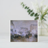 Bahnhof Saint-Lazare, Ankunft eines Zuges durch Cl Postkarte (Stehend Vorderseite)