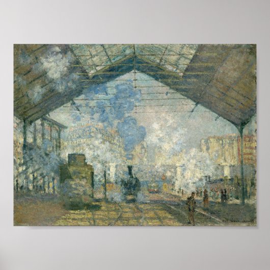 Bahnhof Saint-Lazare - Claude Monet Poster (Vorne)