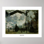 Bahnhof Saint Lazare von Claude Monet Poster (Vorne)