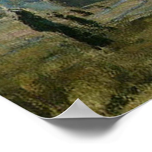 Bahnhof Saint Lazare von Claude Monet Poster (Ecke)