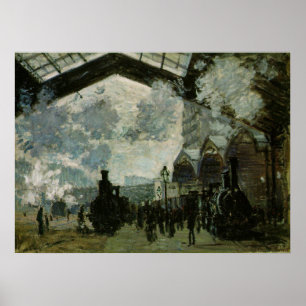 Bahnhof Saint Lazare von Claude Monet Poster