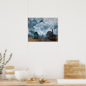 Bahnhof Saint-Lazare von Claude Monet Poster (Küche)