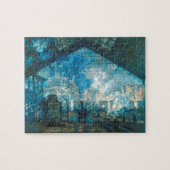 Bahnhof Saint Lazare von Claude Monet Puzzle (Horizontal)