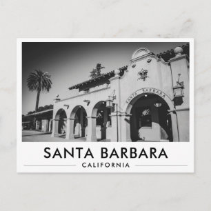 Bahnhof Santa Barbara Spanische Architektur Postkarte