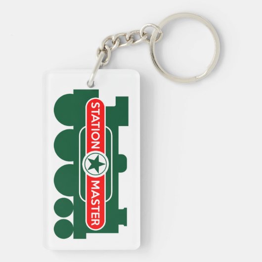 Bahnhof Schlüsselanhänger (Rückseite)