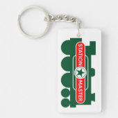 Bahnhof Schlüsselanhänger (Vorderseite)