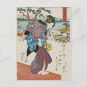 Bahnhof Shimada (Shimada shuku) Postkarte (Vorderseite)