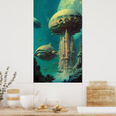 Bahnhof Sirius - (42 x 24 in Extra Long) Poster (Küche)