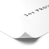 Bahnhof Spritz | Portrait Drink Hochzeit Bar Poster (Ecke)