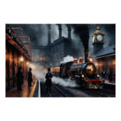 Bahnhof Steampunk Poster (Vorderseite)