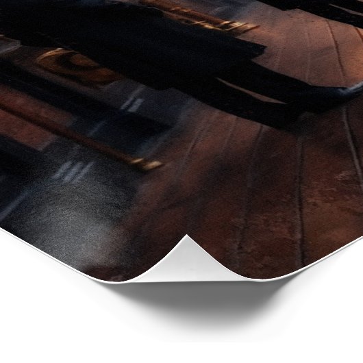 Bahnhof Steampunk Poster (Ecke)