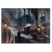 Bahnhof Steampunk Schneidebrett (Vorderseite)