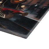 Bahnhof Steampunk Schneidebrett (Ecke)