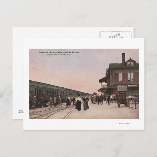 Bahnhof Südpazifik Postkarte (Vorne/Hinten)