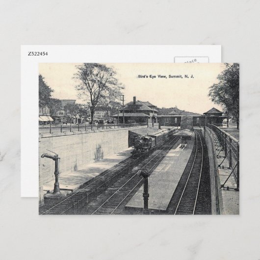 Bahnhof, Summit, NJ Vintag Postkarte (Vorne/Hinten)