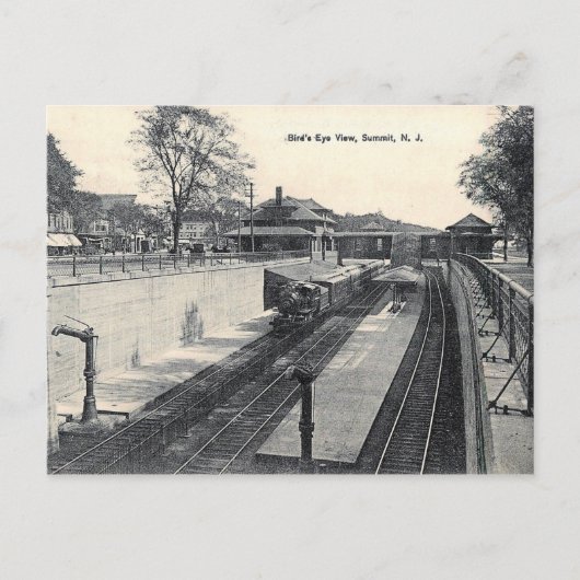 Bahnhof, Summit, NJ Vintag Postkarte (Vorderseite)