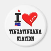 Bahnhof TINGATINGANA - I Liebe Magnet (Vorne)