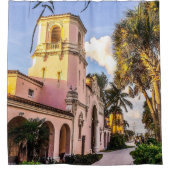 Bahnhof Tropical Duschvorhang (Vorderseite)