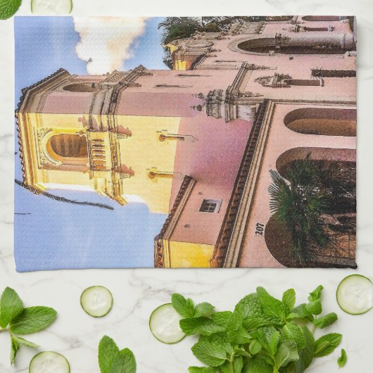 Bahnhof Tropical Geschirrtuch (Gefaltet)