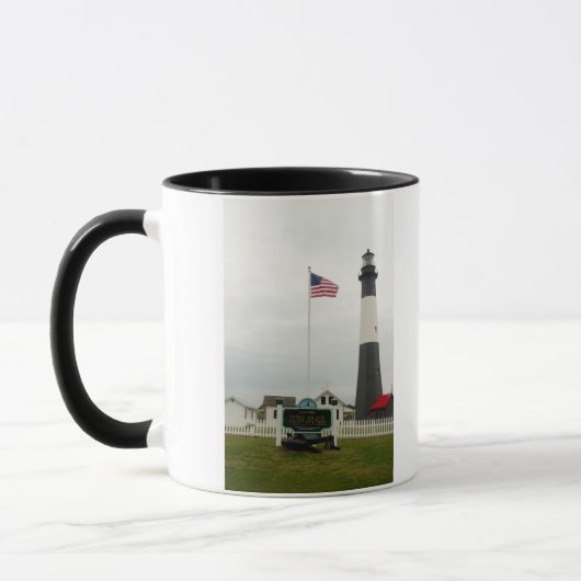 Bahnhof Tybee Island Lighthouse Tasse (Links)