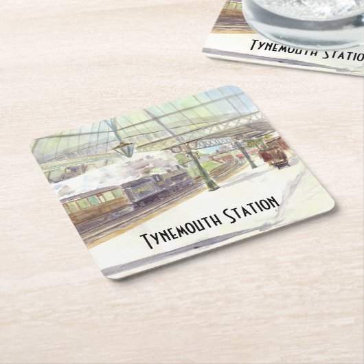 Bahnhof Tynemouth Untersetzer (angewinkelt)