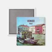 Bahnhof Vaporetto in Venedig Magnet (Vorderseite/Rückseite)