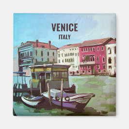 Bahnhof Vaporetto in Venedig Magnet