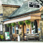 BAHNHOF VERSILBERTE KETTE<br><div class="desc">Der hübsche und malerische Hampton Loade Bahnhof der Severn Valley Bahn. England UK.</div>